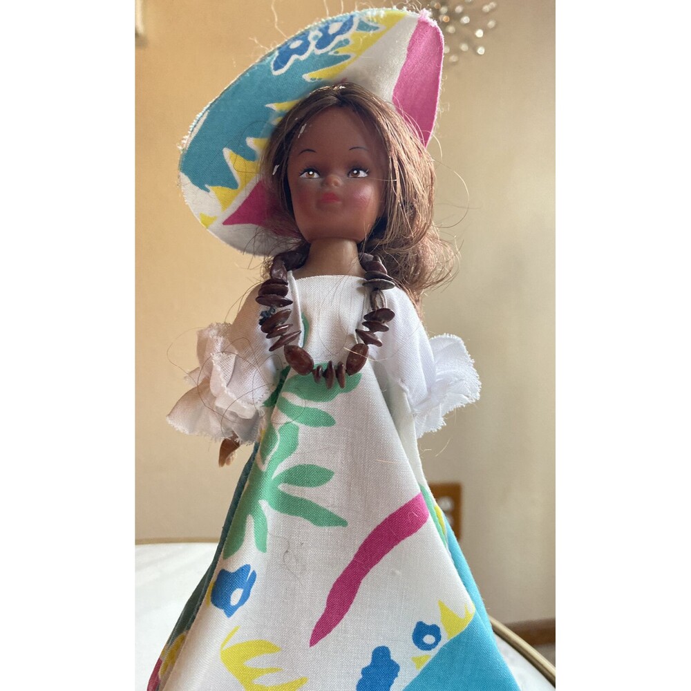 Vintage Hawaiian Music Box Lanakila Crafts Rotating Revolving Hula Doll USA Made